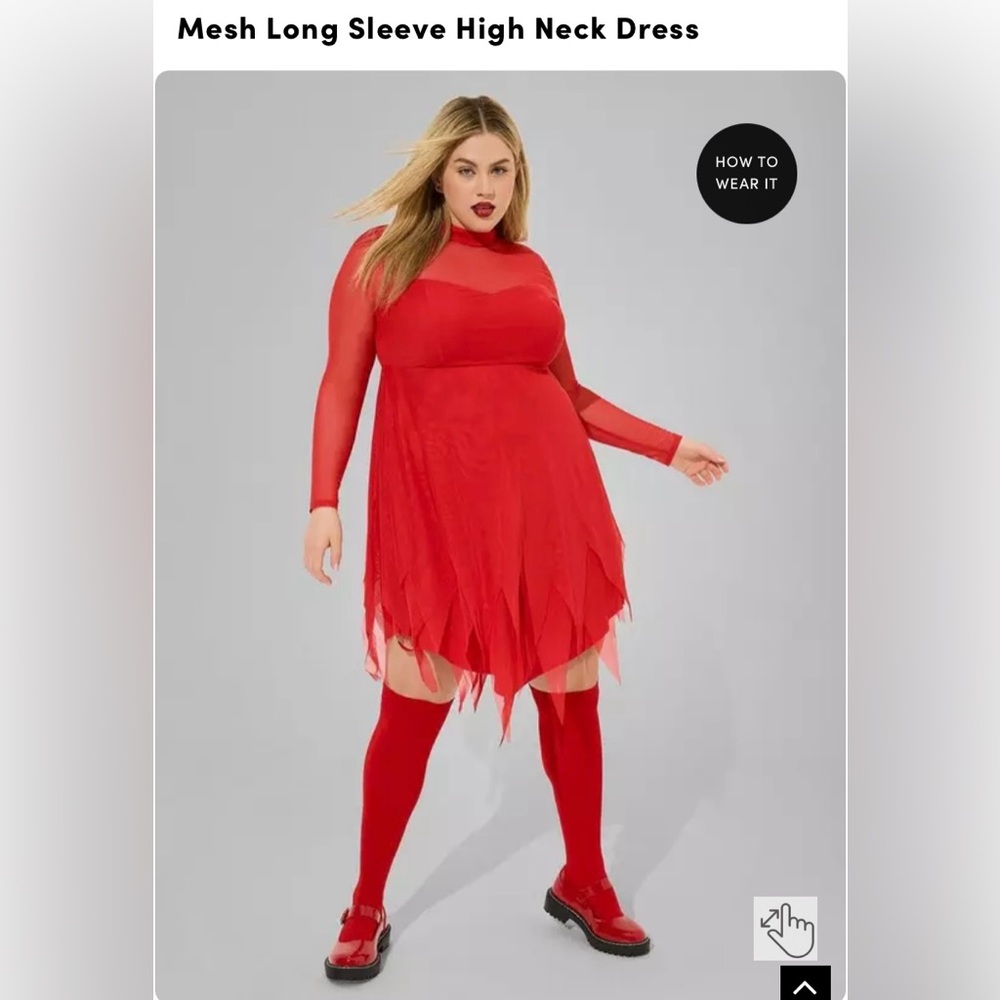Plus Devil Costume/Red Dress
